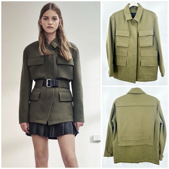 ALL SAINTS Kaia Military Utility Jacket OVERSIZED NEW